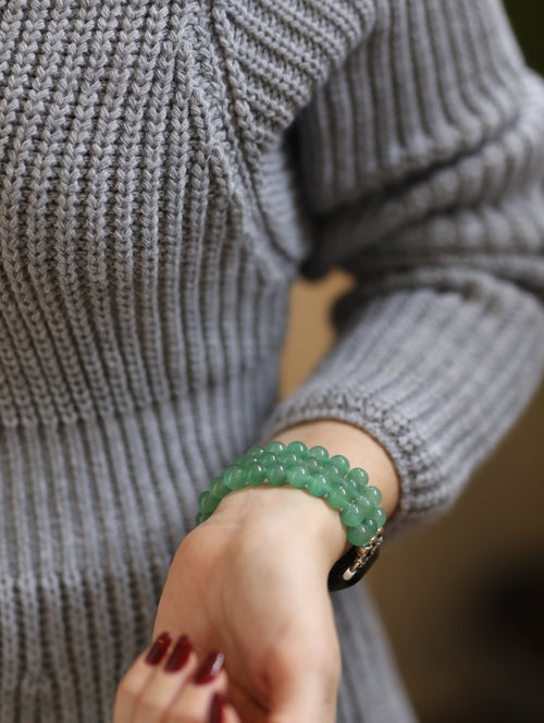 Aventurin Doğal Taş Apple Watch Saat Bandı 38 - 41mm