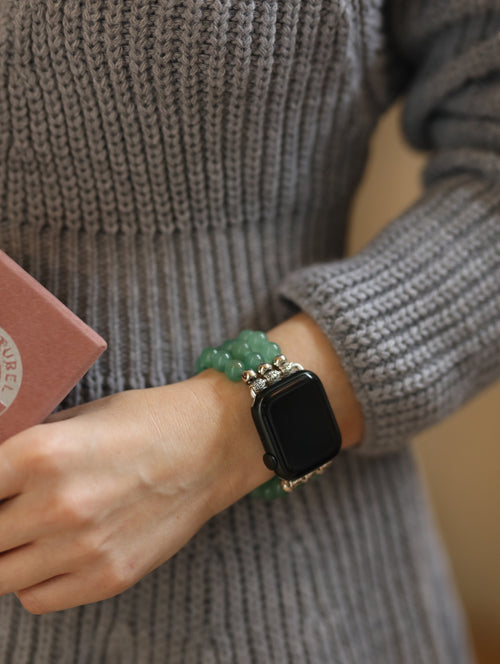 Aventurin Doğal Taş Apple Watch Saat Bandı 38 - 41mm