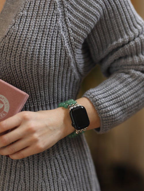 Aventurin Doğal Taş Apple Watch Saat Bandı 38 - 41mm
