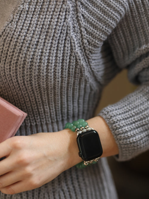 Aventurin Doğal Taş Apple Watch Saat Bandı 38 - 41mm