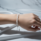 Ay Taşı Doğal Taş Makrome Bileklik