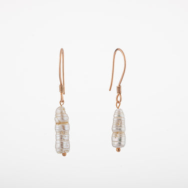 İnci Rose Gümüş Doğal Taş Küpe