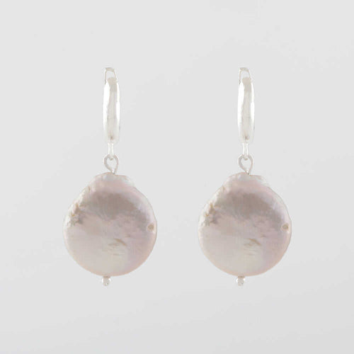 Barok İnci Gümüş Doğal Taş Küpe