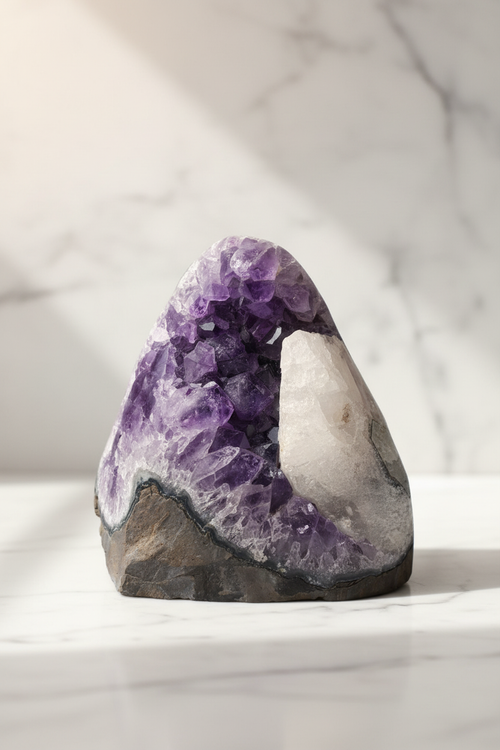 Amethyst Natural Stone Raw Piece | Collectible Purple Crystal Decorative Natural Stone