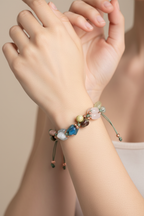 Taurus Macrame Design Natural Stone Bracelet