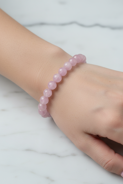 Kunzit 8mm Doğal Taş Bileklik - Görsel 1 - Safnaturel