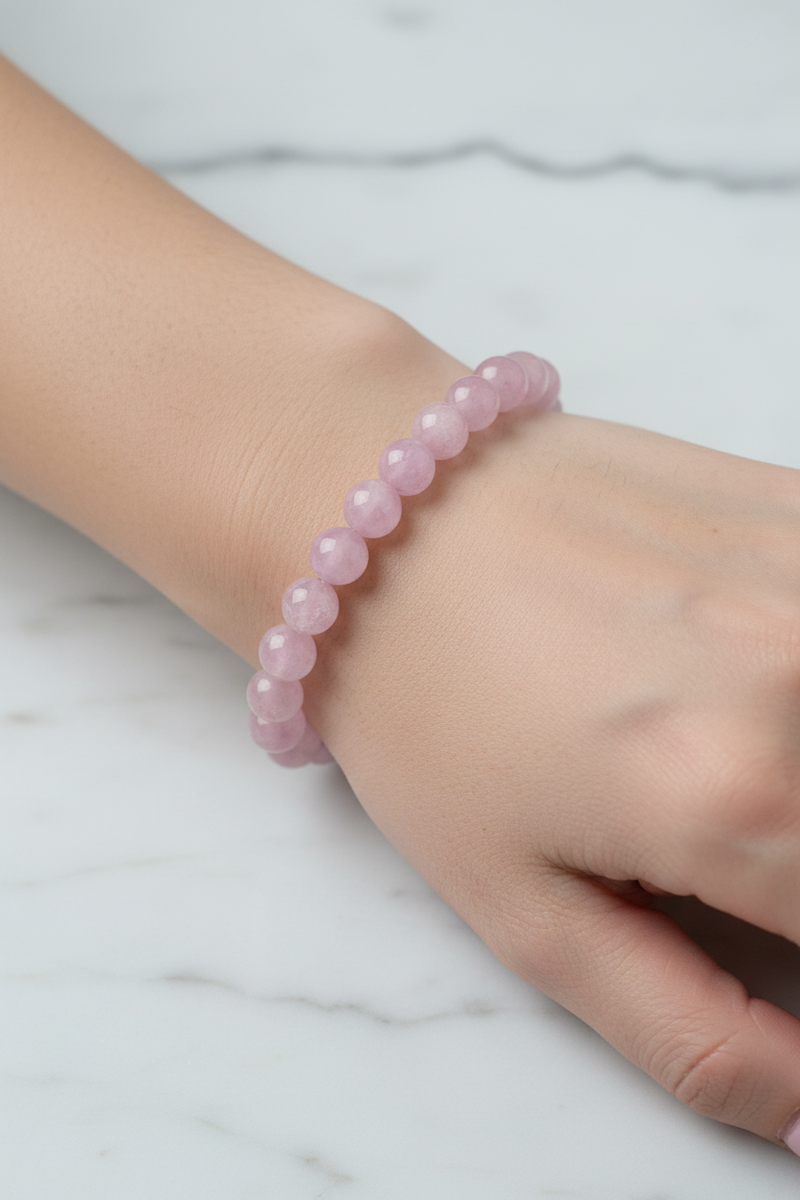 Kunzit 8mm Doğal Taş Bileklik - Görsel 1 - Safnaturel
