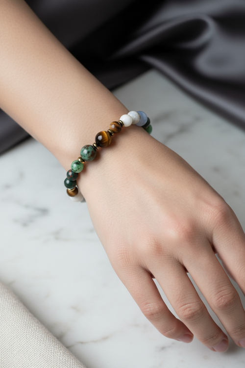 Yengeç Burcu Doğal Taş Bileklik - Görsel 1 - Safnaturel