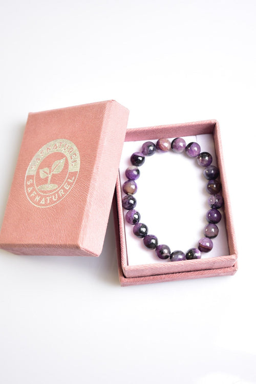Charoite Natural Stone Bracelet 8 mm