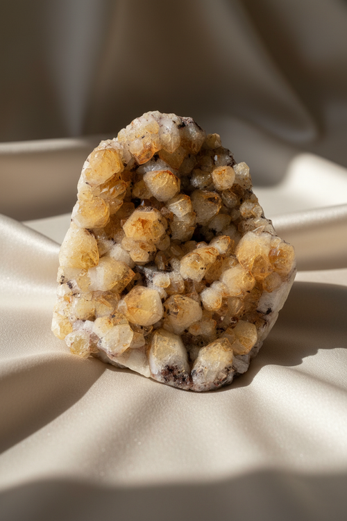 Sitrin Doğal Taş Ham Parça | Parlak Sarı Kristal Koleksiyon ve Dekoratif Doğal Taş