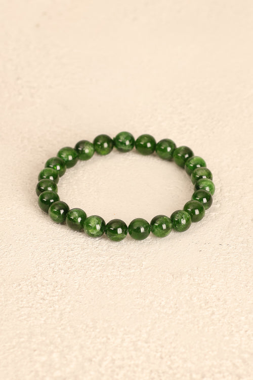 Diopsit Doğal Taş Bileklik 8 mm