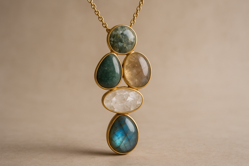 doğal taş kolye yüksek kaliteli yap