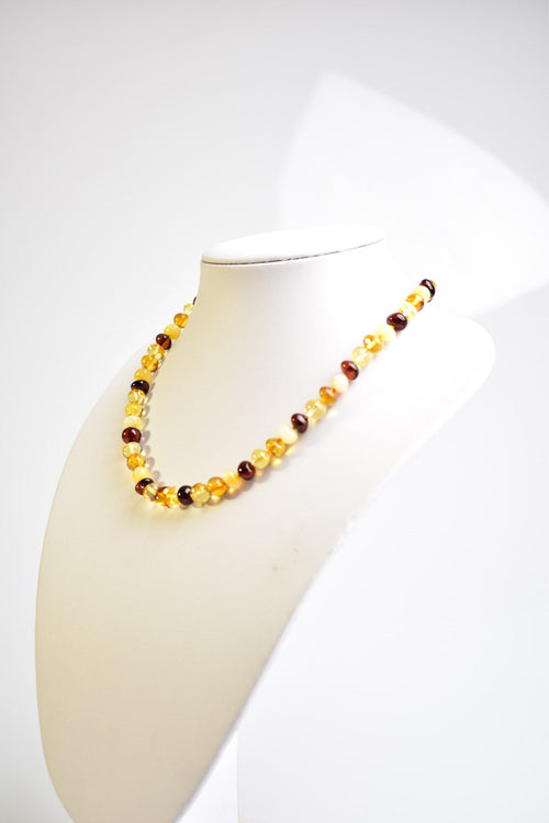 Natural Drop Amber Adult Necklace