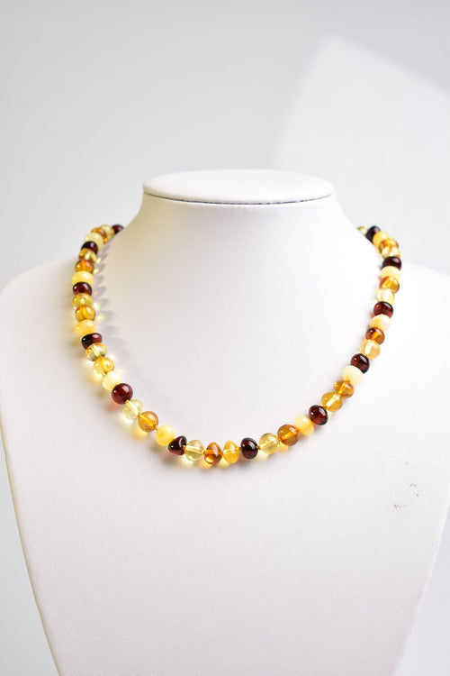 Natural Drop Amber Adult Necklace