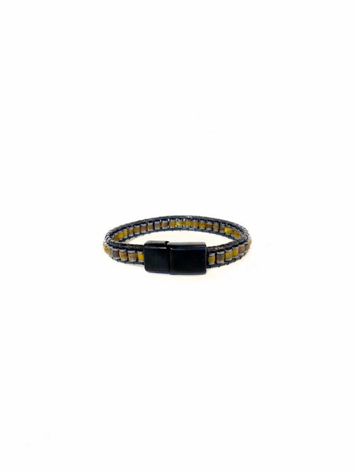 Sertifikalı Kaplan Gözü – Hematit Doğaltaş Erkek Bilekliği