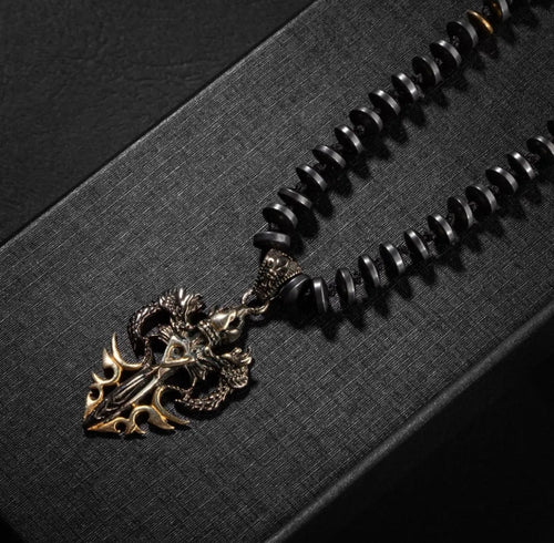 Erkek Kolyesi Labradorit-kaplan Gözü-hematit Doğal Taş Gümüş Tasarım Kolye