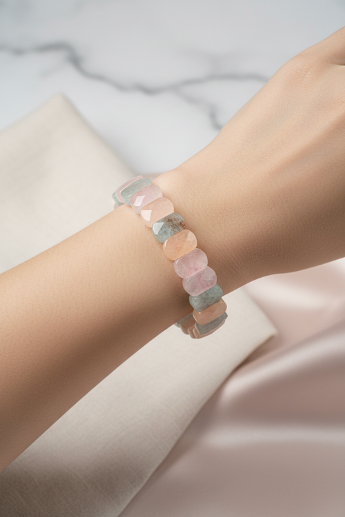 Heliodor (Helidor) Doğal Taş Geniş Kesim Bileklik