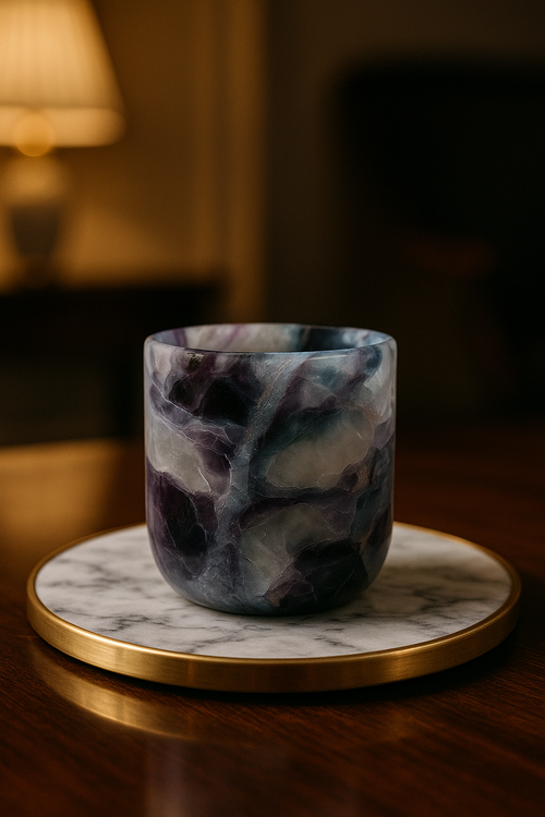 Fluorite Natural Stone Cup