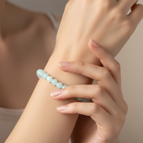 Hemimorfit Doğal Taş Bileklik 8 mm