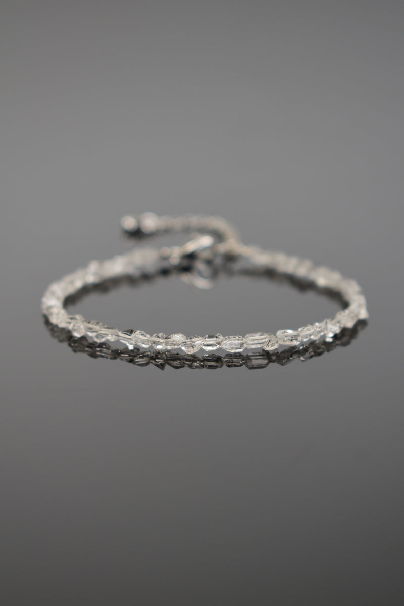 Herkimer Kuvars Doğal Taş Bileklik 3 mm - Görsel 1 - Safnaturel