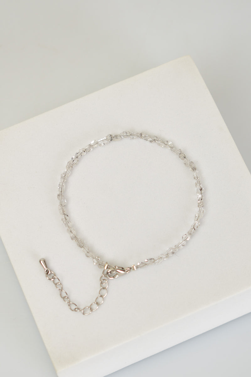 Herkimer Kuvars Doğal Taş Bileklik 3 mm - Görsel 5 - Safnaturel