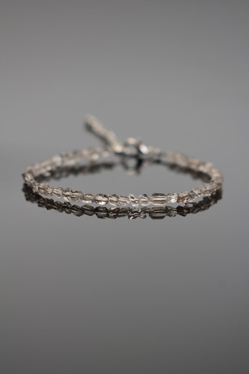 Herkimer Kuvars Doğal Taş Bileklik 3 mm - Görsel 5 - Safnaturel