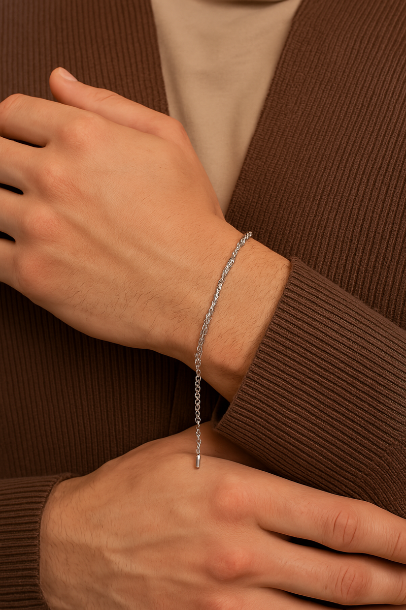 Herkimer Kuvars Doğal Taş Bileklik 3 mm - Görsel 4 - Safnaturel