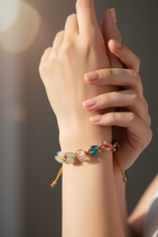 İkizler Burcu Makrome Tasarım Doğal Taş Bileklik