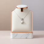 İnci Doğal Taş 925 Ayar Gümüş Kolye