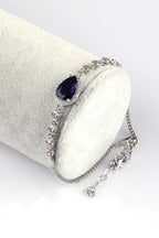 Iolite Natural Stone 925 Sterling Silver Bracelet 