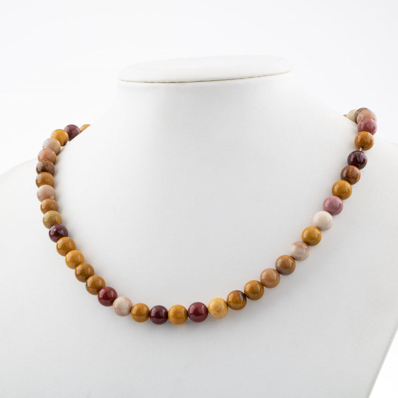 Jasper 8 mm Dizi Doğal Taş Kolye - Görsel 2 - Safnaturel