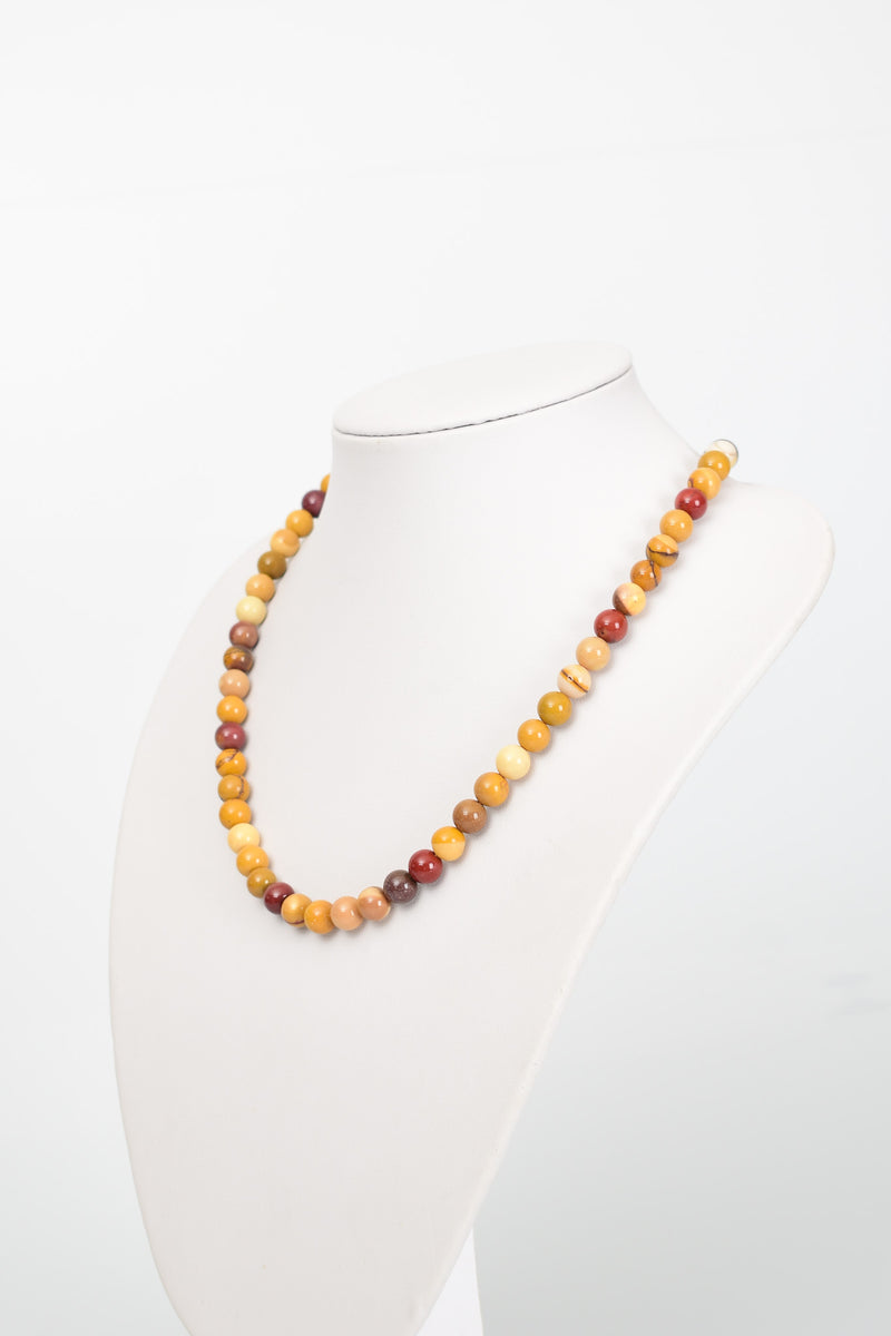 Jasper Doğal Taş Dizi Kolye 8 mm - Görsel 3 - Safnaturel
