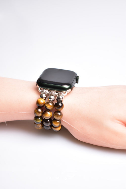 Tiger Eye Natural Stone Apple Watch Band 38 - 41 Mm 