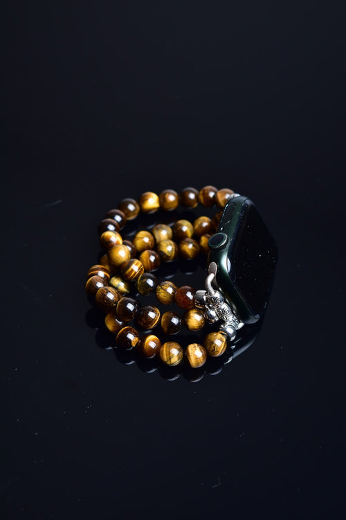 Tiger Eye Natural Stone Apple Watch Band 38 - 41 Mm 