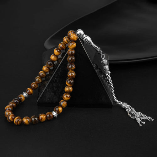 Kaplan Gözü Doğal Taş Tesbih 33’lük