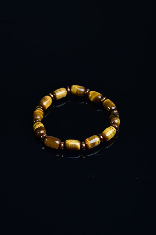 Tiger Eye - Hematite Natural Stone Men's Bracelet