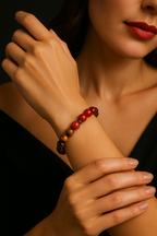 Tiger Eye - Jasper - Hessonite - Fossil Coral - Agate Natural Stone Bracelet