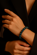 Chrysocolla Natural Stone Bracelet 9 mm A+ Quality