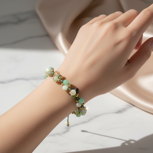 Krizopras Üçlü Makrome Özel Tasarım Bileklik 6 mm