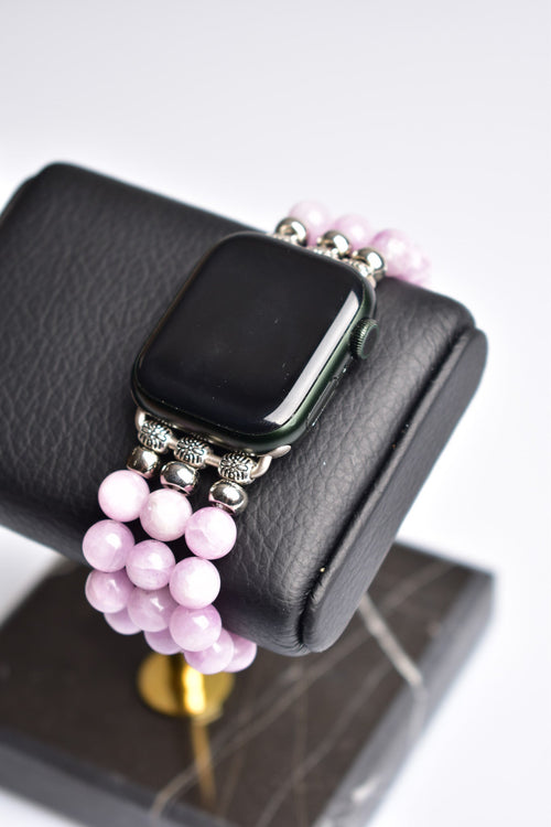 Kunzit Doğal Taş Apple Watch Saat Bandı 38 - 41 Mm