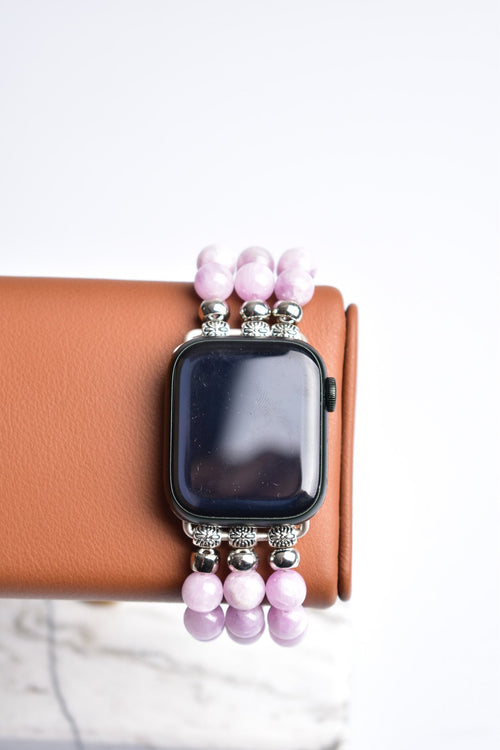 Kunzit Doğal Taş Apple Watch Saat Bandı 38 - 41 Mm