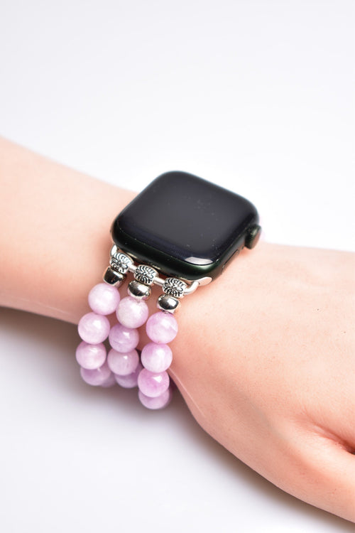 Kunzit Doğal Taş Apple Watch Saat Bandı 38 - 41 Mm