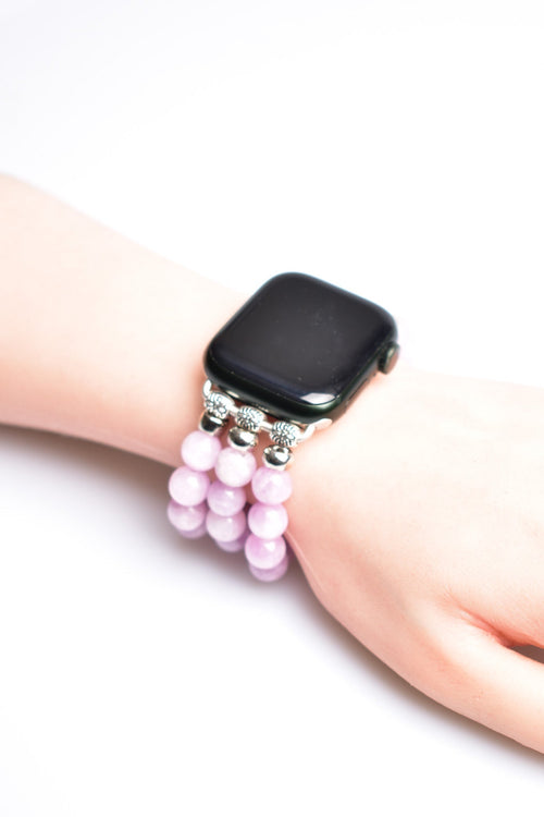 Kunzit Doğal Taş Apple Watch Saat Bandı 38 - 41 Mm