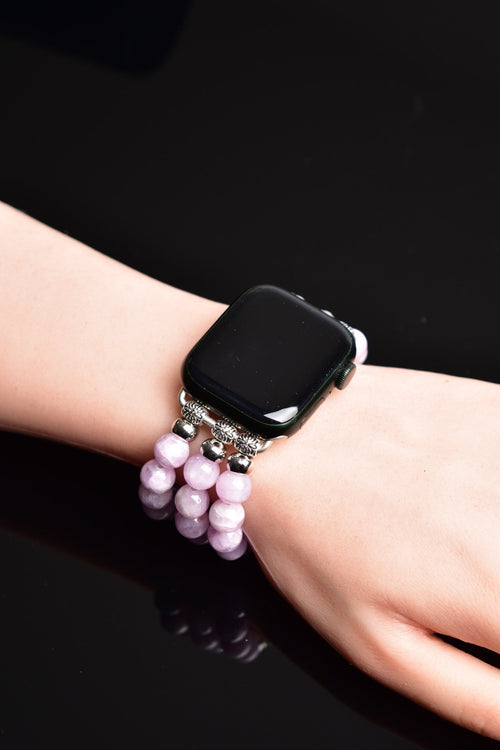 Kunzit Doğal Taş Apple Watch Saat Bandı 38 - 41 Mm