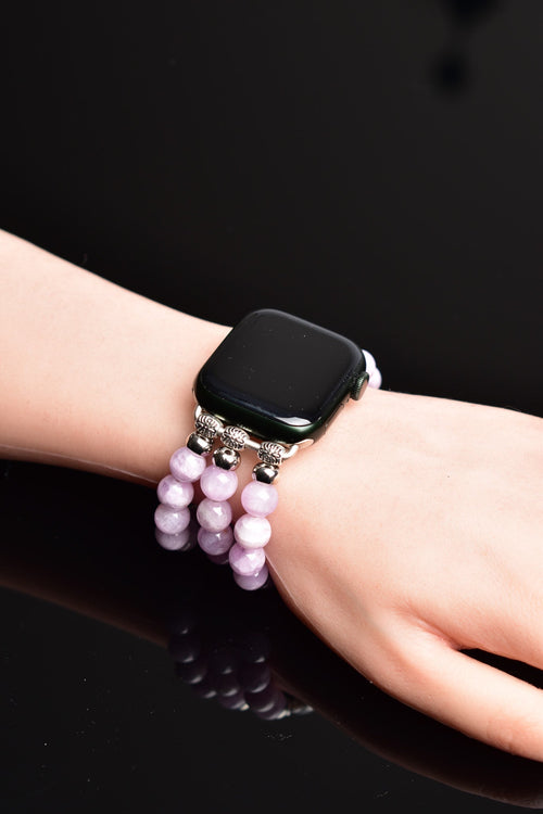 Kunzit Doğal Taş Apple Watch Saat Bandı 38 - 41 Mm