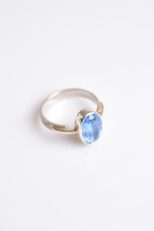 Kyanit Doğal Taş 925 Ayar Gümüş Yüzük