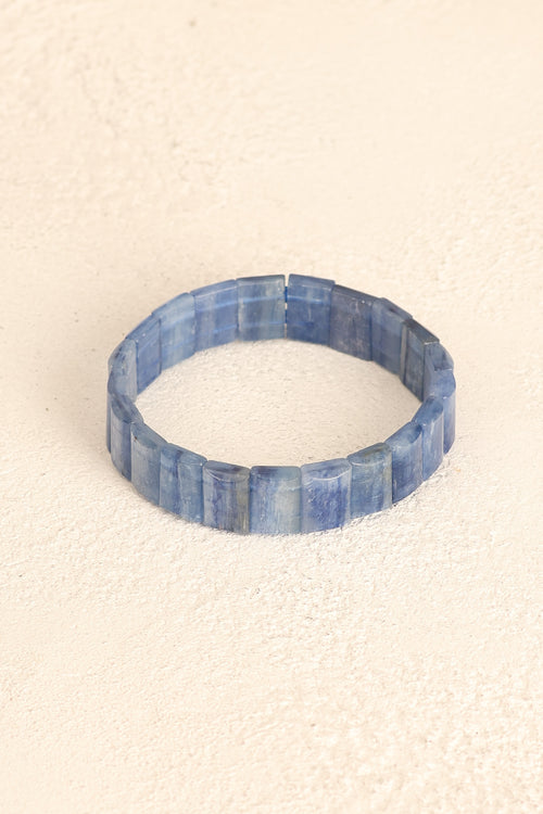 Kyanit Doğal Taş Geniş Kesim Bileklik