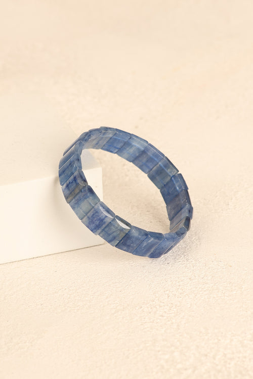 Kyanit Doğal Taş Geniş Kesim Bileklik