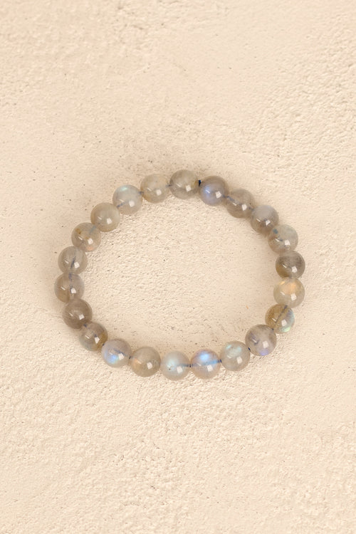 Labradorit Doğal Taş Bileklik 9 mm