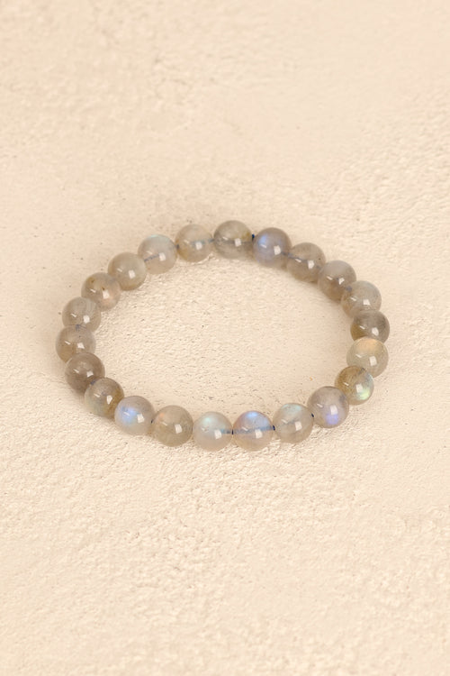 Labradorit Doğal Taş Bileklik 9 mm